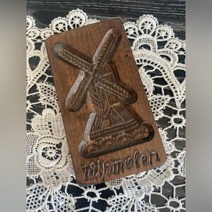 Vintage wooden cookie biscuits mold danish molds